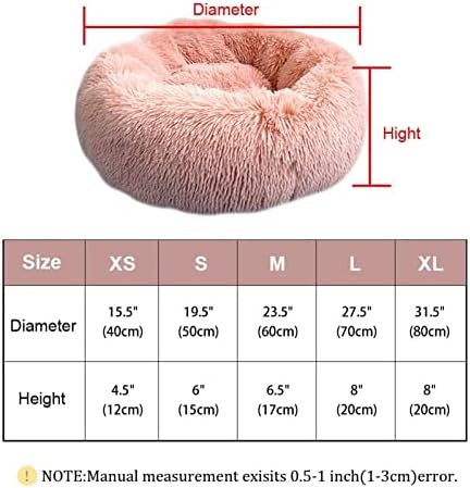 MMYYDDS קטיפה מיטת כלב בית עגול צבע אחיד קן שינה מחמד כלב חתול חתך חתלתול גור כרית חמה ספה