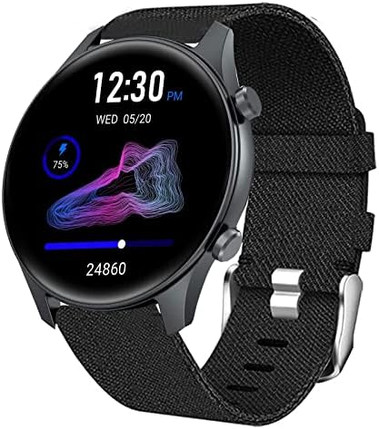 תואם ללהקה של TouchElex Venus Smartwatch, רצועת אביזר ארוג ניילון ארוג נשימה תואמת רצועת אביזר לגע