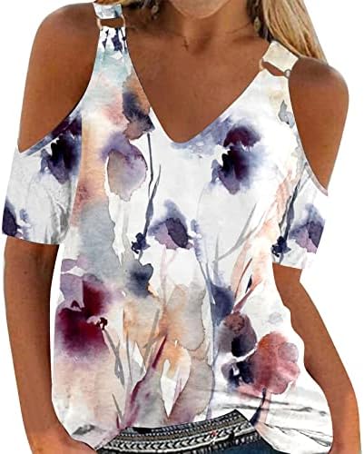 קיץ חולצות לנשים טרנדי מקרית עניבה לצבוע אופנה חולצות או צוואר קצר שרוול קל משקל בתוספת גודל