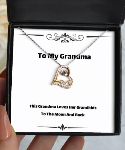 מתנות סבתא נחמדות, סבתא זו אוהבת את הנכדות שלה לירח ובגב, סרקזם אוהב שרשרת ריקודים לסבתא מהנכדה
