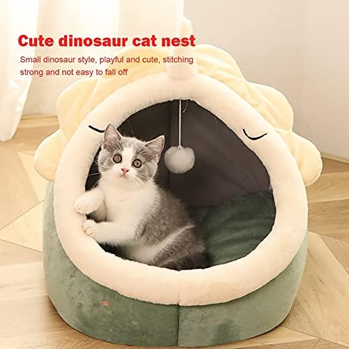 נשלף דרקון בצורת כביסהחתול מיטות מקורה להסרה חצי סגור לחיות מחמד בית מלונה קן לחתולים