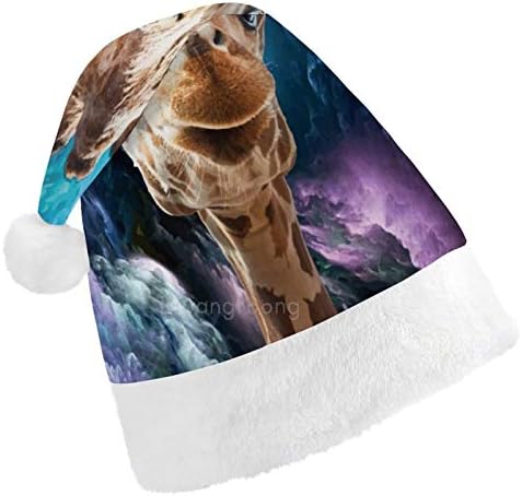 חג המולד סנטה כובע, גלקסי-ג ' ירפה חג המולד חג כובע למבוגרים, יוניסקס נוחות חג המולד כובעי לשנה חדשה