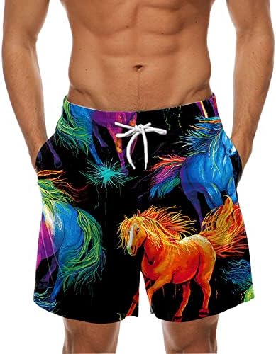 Zddo Mens Mens Hawaiian Shorts Short