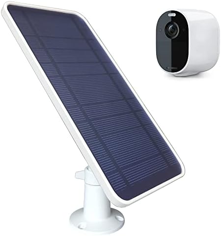 פאנל סולארי של Dianmu עבור Arlo Spotlight Essenty/XL זרקור/מצלמה חיונית, עם כבל USB מיקרו USB 13F