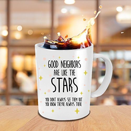שלום שכן קפה ספל-שכנים טובים הם כמו הכוכבים-הכי מגניב קפה כוסות