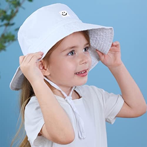 Century Star Star Baby Sun Hat Smile Face פעוט בנות בנים upf 50+ שמש דלי מגן על ילדים כובעי חוף