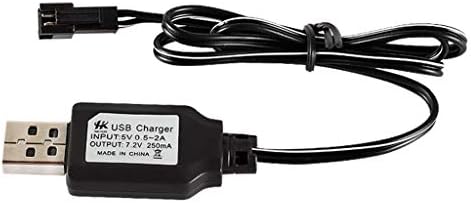 כבל טעינה USB של Tebatu, Ni-CD Ni-MH סוללות חבילה למתאם תקע SM 7.2V 250MA פלט