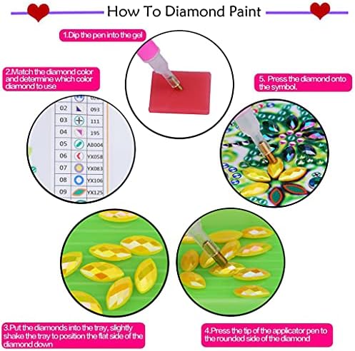 Guk Diy Diamond ציור סימניות אמנות מיוחד בצורת יהלום פסיפס עור ציצית סימני ספר רקמה יהלומים מתנות תפר