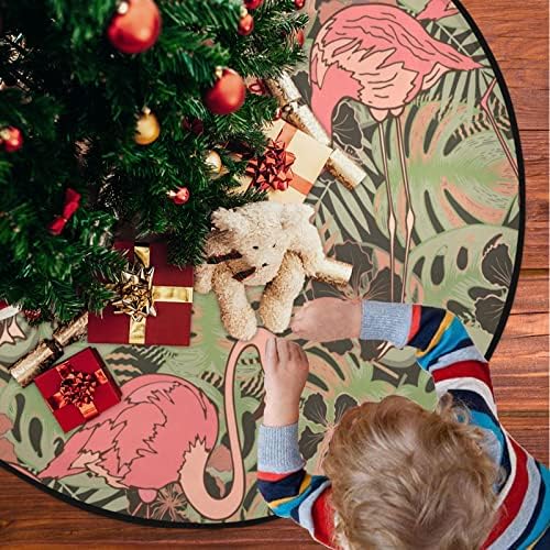 מחצלת עץ חג המולד Visesunny דפוס טרופי עץ עץ עץ מחצלת מגן רצפת סופג עץ עץ מעמד מחצלת מגש לחג ההודיה