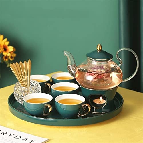 סט כוס קפה של הוקאי סט כוס קרמיקה אירופית סט נסיכה בריטי אחר הצהריים תה תה פרחים קומקום