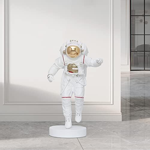 קישוט פיסול אסטרונאוט Aurtem - מורכב מראש, חלל זכוכית סיבים אסטרונאוט פסל פסל פסל עיצוב בית,