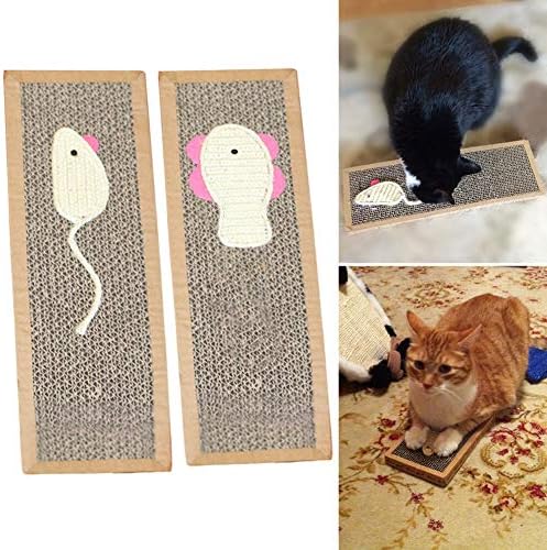 עכבר סגנון לחיות מחמד חתול שריטה לשחק כרית גלי מאובטח כרטיס לוח גרדן צעצוע