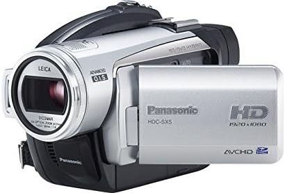 Panasonic HDC-SX5 AVCHD 3CCD זיכרון פלאש בהגדרה גבוהה ומצלמת וידיאו DVD עם זום מיוצב של תמונה אופטית