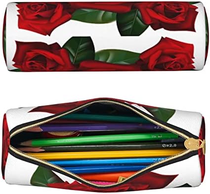 Dcarsetcv עפרון ורדים גותיים מארז עט עט חמוד צילינדר עפרון עור עפרון משרד עיפרון קופסא מתנות למבוגרים