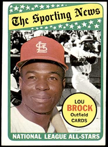 1969 Topps 428 אולסטאר לו ברוק סנט לואיס קרדינלס VG/EX Cardinals