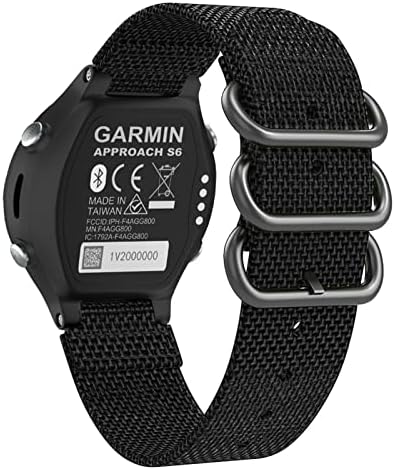 רצועת שעון ניילון ספורט 15 ממ עבור גארמין גישה 6 שעון חכם עבור גארמין פוררונר 735/220/230/235/620/630