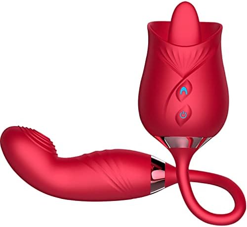 צעצוע מין ורד לנשים סקס - 3in1 שדרג את המרה המרה של ורד לנשים עם 10 ליקוק לשון ו -10 מצבים מתנפנפים