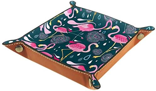 Lyetny Flamingo מארגן בעלי חיים מגש אחסון קופסת מיטה מיטה קאדי שולחן עבודה מגש החלפת ארנק מפתח קופסת מטבע