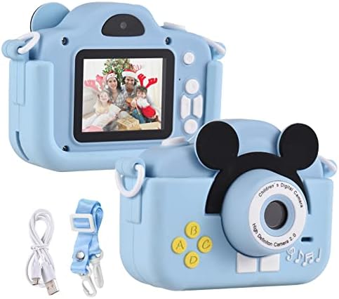 מצלמה דיגיטלית לילדים מצוירים לילדים 1080 מצלמה דיגיטלית לילדים עדשה כפולה מסך 2.0 אינץ ' פי 4