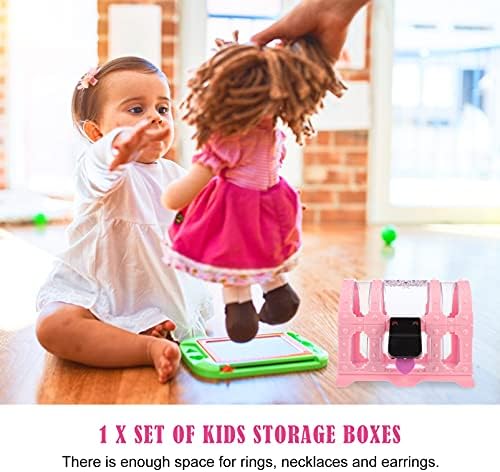 Stobok Kids Toys תיבות תכשיט אוצר קופסת חזה, מתנות קופסאות קטנות קופסא קופסה מארז אחסון טבעת יהלום