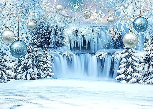 חורף ארץ הפלאות הצילום צילום תפאורה קפואה תליון גביש קפוא קרח ועולם לבן שלג רקע תמונה לחג המולד