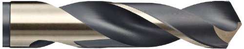 י. ג - 1 ד1191 נקודת פיצול פלדה במהירות גבוהה 3 מקדח שטוח שחור/זהב כסף/דמינג, 118 מעלות, 61/64 קוטר על