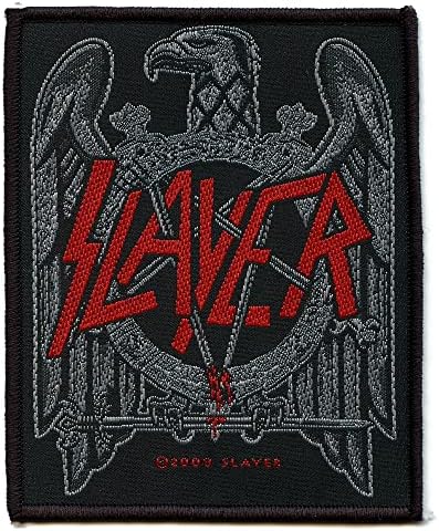 Slayer Black Eagle Patch Logo Logo Thrash Mumet Music Music Sew on Applique
