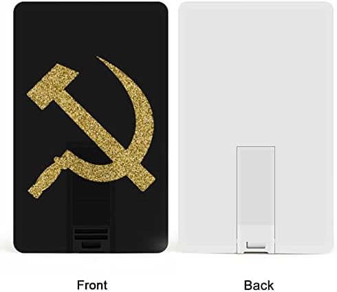 פטיש ומגל ברית המועצות USB כונן אשראי עיצוב כרטיסי USB כונן הבזק U כונן אגודל דיסק 64 גרם