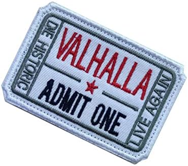 Valhalla תודה במות אחד היסטורי חי שוב וו טלאי וולאה מורל טקטי אפליקציות אטב טלאי רקום צבאי 2 יחידות