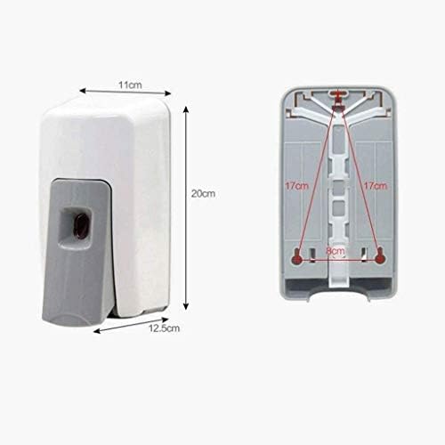 מכשירי סבון משטחים של YHBM מתקן ידני רכוב על קיר מטבח מטבח נוזלי נוזל אמבטיה קופסאות קופסת קרם קרם קרם 20.3
