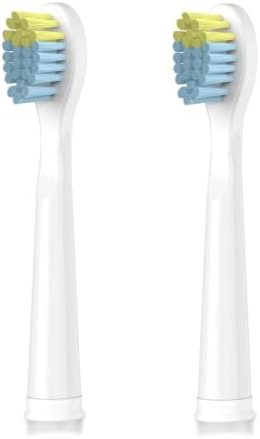 דאדא -טק לילדים מברשת שיניים חשמלית ראשי החלפת KE9 - לבן - חבילה של 2