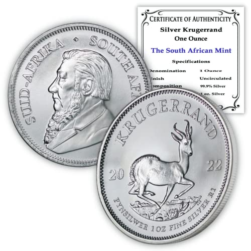 2022 ZA הרבה גרם 1 גרם דרום אפריקה מטבעות קרוגארנד מטבעות מבריקה ללא מעצבים עם תעודות אותנטיות