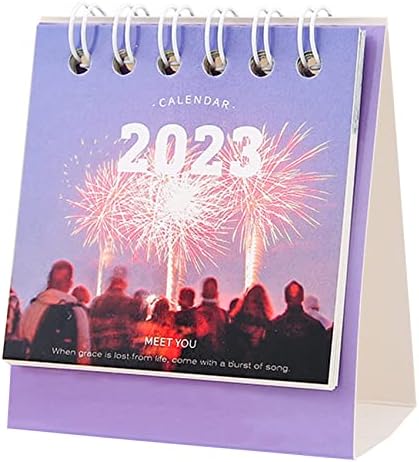 2023 לוח השנה של מיני שולחן נייד השנה השנה חודשי שנה חודשי 3 x 2.8 - זיקוקים