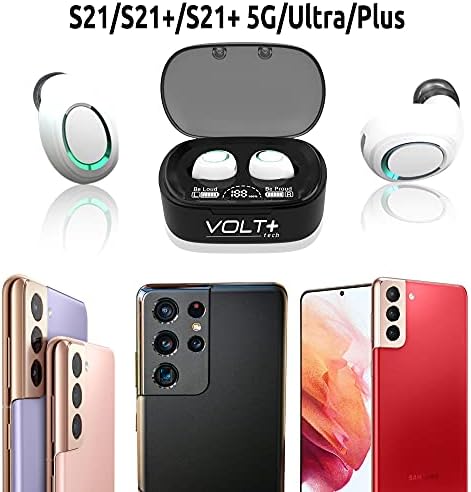 Volt Plus Tech Wireless V5.1 PRO אוזניות תואמות לשונית יוגה לנובו 3 פלוס IPX3 Bluetooth Touch אטום למים/אטום