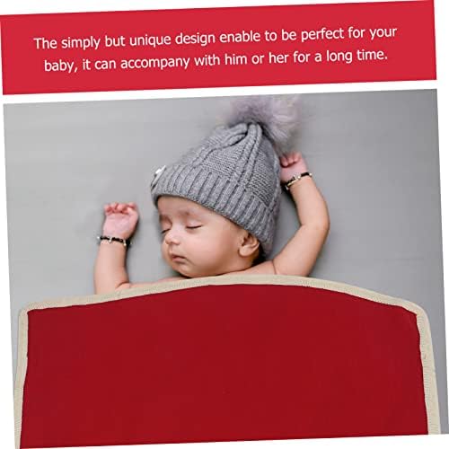 טוינדונה שמיכת ילדים תינוקת סוודר עטוף שמיכה לתינוקות שמיכת כותנה עגלת אדום יילוד נושם