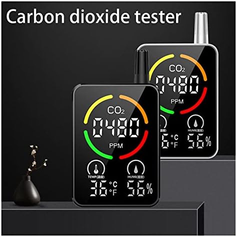 מוניטור איכות אוויר חדש מד גלאי CO2 טמפרטורת לחות חיישן לחות פחמן דו חמצני בוחן ריכוז עם אזעקה