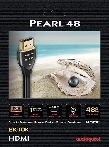 AudioQuest Pearl 8K-10K 48GBPS 3.0M כבלי HDMI