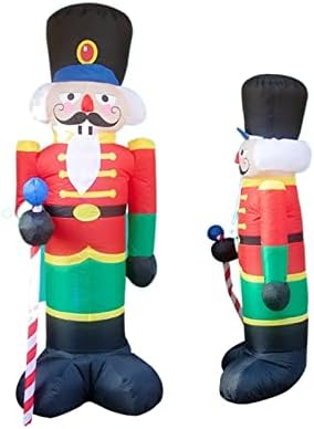 Pifude אב חג המולד מתנפח סנטה קלאוס 2.4 מ 'צעצוע עם אורות קישוט חג המולד מסיבה משפחתית גן חיצוני שנה