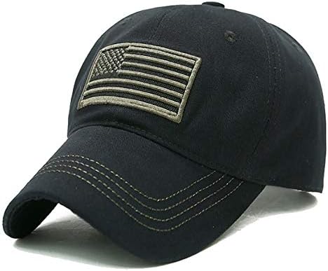 לוקידבה גברים של ארהב אמריקאי דגל בייסבול כובע רקום פולו סגנון צבאי צבא נהג משאית כובע