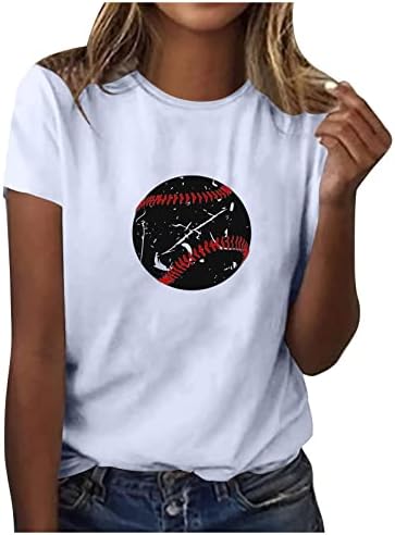 נשים 2023 קיץ חולצות בייסבול אמא חולצות חוף סופטבול הדפסת חולצה למעלה מקרית אמא של יום ספורט חולצה טיז