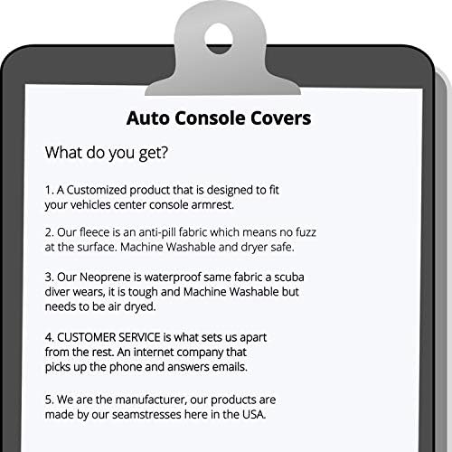 כיסויי קונסולת אוטומטית- מתאימה לניסן Pathfinder 2013-2021 Center Console Consume Cover Cover Flece- שחור