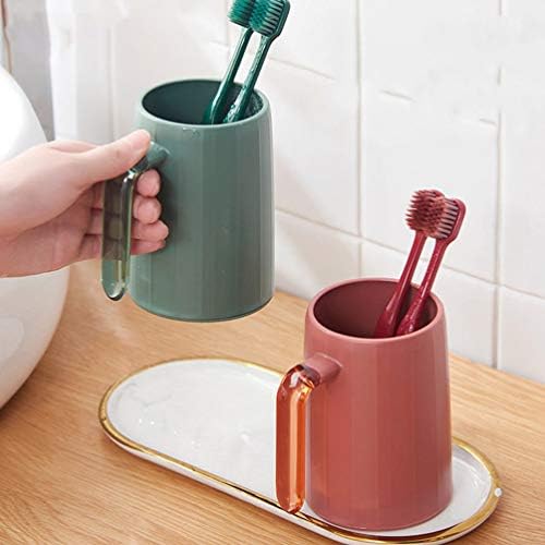 סט כוס קפה של קאבילוק 2 יחידות מברשת שיניים כוסות חדר אמבטיה מברשת שיניים ספל שיניים ספל משחת