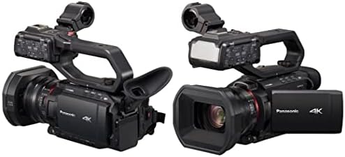 Bluebirdsales Panasonic X1500 4K מצלמת וידיאו מקצועית עם זום אופטי 24x, צרור פרו + מארז דלוקס + חצובה + נורית