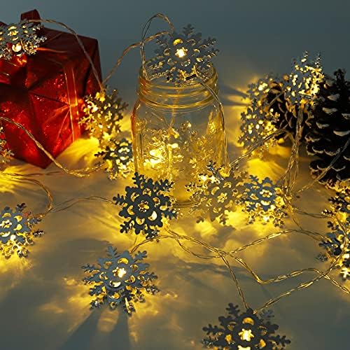 אורות חג מולד, קישוטי חג המולד נורות LED אורות חיצוני סוללה המופעלת על קישוטים לחג המולד אורות