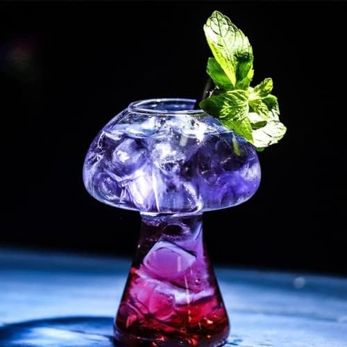 פטריות בצורת כוס זכוכית כוס ירה בירה משקפיים קוקטייל זכוכית חידוש לשתות כוס עבור בר מסעדה זכוכית