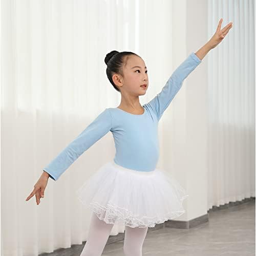 ארוך שרוול בלט בגדי גוף עבור בנות פעוט ריקוד בלט התעמלות צוות בגד גוף, 0019