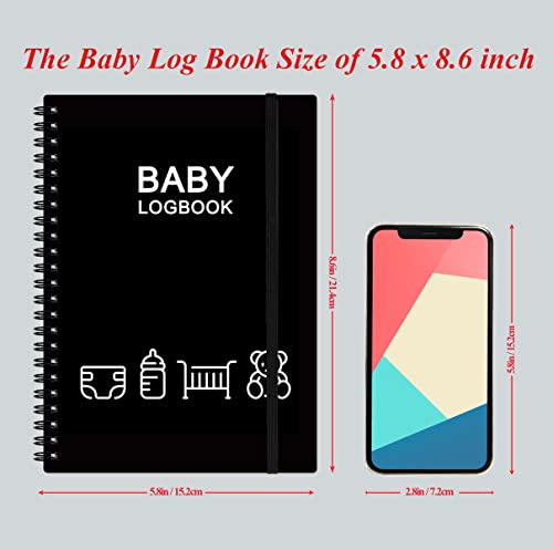 ספר היומן היומי של התינוק - מעקב של תינוקות A5 ליולדים, 150 דפים קלים למילוי כדי לעקוב אחר לוח הזמנים של התינוק