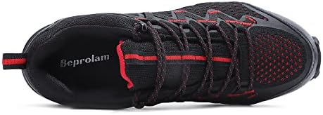 Beprolam Mens Trail נעלי ריצה נעלי התנגדות למים נעלי טיול לגברים אופנה חיצונית נעלי ספורט חוצה נעלי אימונים