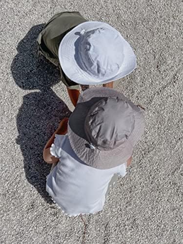 כובע דלי בייבי ומשקפי שמש, כובע שמש הגנה על UV עם שוליים רחבים, כובע חוף פעוטות חיוניים לקיץ לילדה