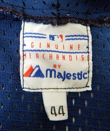 1993-96 מלאכים קליפורניה 40 משחק השתמשו בתרגול חבטות כחול ג'רזי 44 DP14468 - משחק משומש גופיות MLB